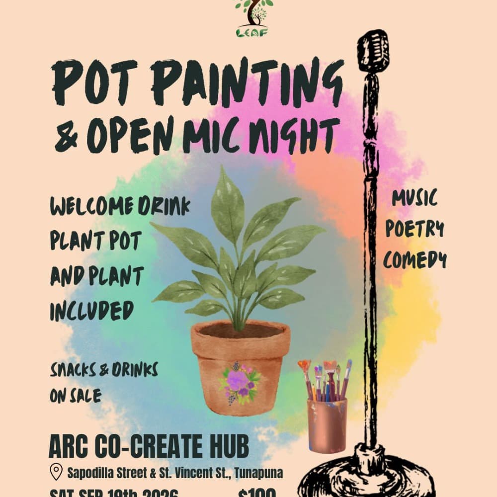 Pot Painting & Open Mic Night